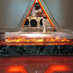 <span class=keywords><strong>Chimenea</strong></span> eléctrica inteligente 3D, efecto de vapor de agua, cambio de llama de Color falso, inserto interior, Control remoto, acero y plástico - Product Image 3