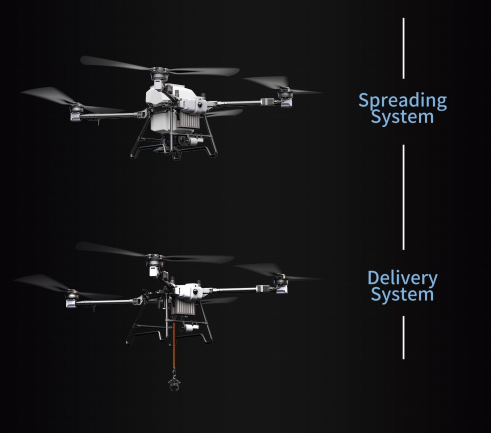 BROUAV U60 Smart Agricultural Drone 60L Crop Spraying UAV with RTK Navigation and Obstacle Avoidance