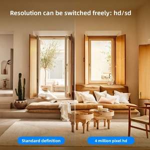 Caméra de sécurité intelligente Tuya <span class=keywords><strong>WiFi</strong></span> pour la maison, PTZ 4MP, alimentée par USB, contrôle par application, vision nocturne infrarouge, détection d'alarme, surveillance du mouvement - Product Image 5