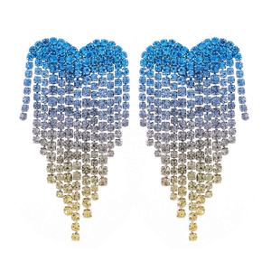 ต่างหูแบบติดหูรูปหัวใจผีเสื้อประดับเพชรเทียมเคลือบทอง Evergreat พร้อมไมโครอินเซิร์ต ดีไซน์ทันสมัยสำหรับผู้หญิงในโอกาสวันครบรอบ - Product Image 1