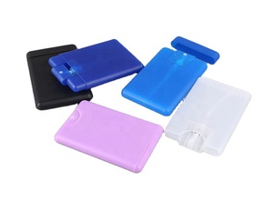 Instock White Transparent 20ml <b>Plastic</b> <b>Spray</b> <b>Bottle</b> 20 ml Credit Card Flat <b>Spray</b> Perfume <b>Bottle</b> - Product Image 2