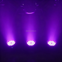 Luz LED Par RGB 3 en 1 de 54x3W, DMX512, activada por sonido, para escenarios, bodas, DJ, discotecas, bares, iglesias y eventos.