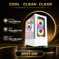 Casing Komputer Putih Kelas Atas TDI1104W Casing PC ATX Putih