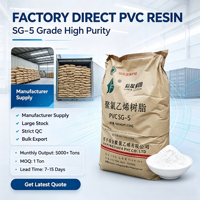 Résine PVC de marque XINFA SG-5 K67, résine de chlorure de polyvinyle en poudre, certifiée ISO pour les produits en plastique rigide, sac de 25 kg