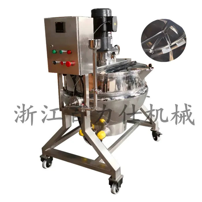 Steel Flavor cooking Tank, Jam making steel jacketed tilting electric dissolving dispersing cooking pot/milk boiling kettle