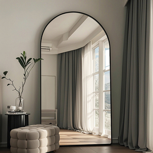 Gương phòng tập thể dục cao cấp tùy chỉnh 200*100cm 200*120cm 180*80cm, khung kim loại hình vòm, chất liệu nhôm hiện đại, dùng cho gia đình - Product Image 1