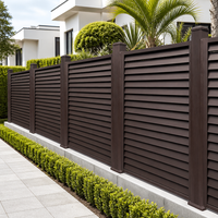 Panneaux de clôture en aluminium pour l'extérieur, panneaux à lamelles pour hôtel, complexe hôtelier, jardin, écran décoratif durable, taille personnalisée