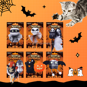 Giocattoli Interattivi per <span class=keywords><strong>Gatti</strong></span> di Halloween, Giocattolo in Peluche con Erba Gatta e Piuma - Product Image 1