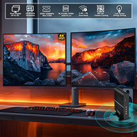 US Stock Fanless Mini PC i7-8550U 16GB DDR4 512GB NVMe SSD 4K UHD Dual Display HD+DP Business Compact Desktop Computer