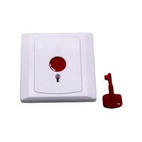 Alarme incendie intelligente sécurité 12V filaire panique d'urgence bouton de déverrouillage de porte clé réinitialiser interrupteur de bouton de sortie d'urgence
