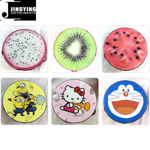 2024 Jingying Music Orff <span class=keywords><strong>Instrument</strong></span> <span class=keywords><strong>de</strong></span> percussion, tambourins <span class=keywords><strong>de</strong></span> dessin animé <span class=keywords><strong>de</strong></span> six pouces pour enfants <span class=keywords><strong>de</strong></span> la maternelle - Product Image 2
