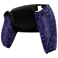 Coque arrière personnalisée pour manette PS5 Playstation 5, avec plaques arrière en caoutchouc anti-éclaboussures et coque inférieure de protection.