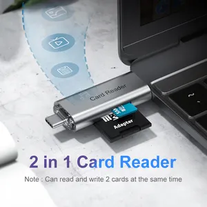 2022 베스트 셀러 핫 세일 USB 3.1 유형 C 남성 USB 3.0 OTG TF SD 여성 어댑터 카드 리더