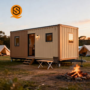 Shinestone ตู้คอนเทนเนอร์ใช้ในเชิงพาณิชย์กลางแจ้งคลังสินค้า20FT บ้านเคลื่อนที่ตู้คอนเทนเนอร์คาเฟ่บาร์ร้านอาหารฟาสต์ฟู้ด - Product Image 2