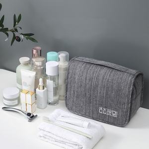 Bolsa de Aseo Plegable Ecológica al por Mayor, Organizador Colgante para Baño, Estuche de Maquillaje de Viaje con Separación en Seco y Húmedo, Portátil - Product Image 2