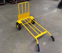Chariot à roulettes en acier inoxydable robuste de 150 kg, chariot à main à 2 roues avec plateau pliable pour outils industriels et stockage OEM