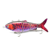 Leurre de pêche robotisé intelligent, rechargeable par USB, nageur automatique, appât électronique multi-articulations, pratique