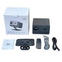 Nouveau design M10 Plus 60W 2,69 pouces LCD 1280 X 720P 200ANSI Processeur Amlogic H713 Android 11 Projecteur intelligent avec support 1 Go + 8 Go