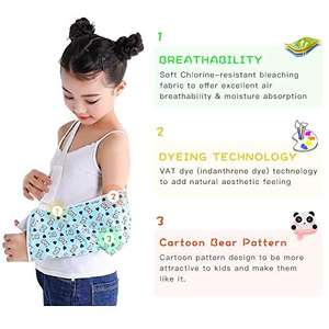 Cabestrillo de Soporte para Brazo de Niño, Cabestrillo para Brazo Roto, Cabestrillo de Diseño Colorido para Niños, Cabestrillo <span class=keywords><strong>Ortopédico</strong></span> Ajustable para Niños - Product Image 3