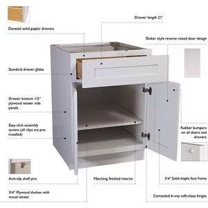 Rta Sơn MDF Tủ Bếp Nội Thất Nhà Tủ Rollout Khay Từ Việt Nam Nhà Máy dở dang Nhà Máy Trực Tiếp - Product Image 6