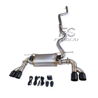 Tuyaux d'échappement Catback en acier inoxydable SS304 de haute qualité avec silencieux à valve pour BMW 340i F30 F31 F34 2015-2018 B58, libération double mode pour une puissance turbo accrue
