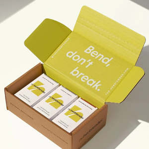 Caja de Cartón Corrugado para Envíos Personalizada Nova, Caja de Correo Comercial con Cierre de Cremallera, Tira Adhesiva para Abrir, Caja de Embalaje de Papel con Cierre Autoadhesivo - Product Image 3