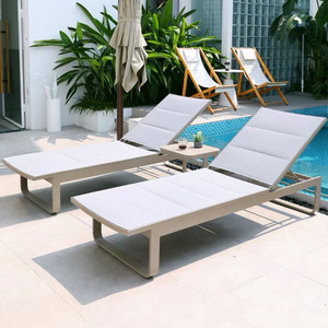 Chất Lượng Cao Mạnh Mẽ Ngoài Trời Sun Daybed Chaise Phòng Chờ Vườn Poolside Đồ Nội Thất Có Thể Điều Chỉnh Sun Lounger - Product Image 1