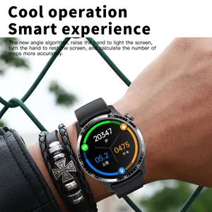 2023 HW20 erkekler Smartwatch 1.28 inç IPS kalp hızı sağlık monitör NFC Bt çağrı spor kan basıncı akıllı saat