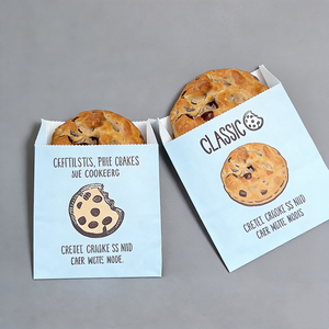 <span class=keywords><strong>Bolsas</strong></span> de <span class=keywords><strong>Papel</strong></span> Kraft Personalizadas, Reciclables, Resistentes a la Grasa y al Aceite, Aptas para Alimentos, con Logotipo, para Empacar Pan, Galletas y Baguettes - Product Image 4