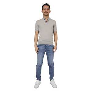 Uke3907 maglione lavorato a maglia tortora con cappuccio per autunno/inverno taglie forti traspirante tessuto a macchina con motivo decorativo - Product Image 1
