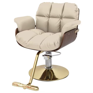 Fabrika Outlet Modern güzellik koltuğu <span class=keywords><strong>Salon</strong></span> mobilya ahşap çerçeve kahverengi yüksek kalite bayanlar sandalye - Product Image 6