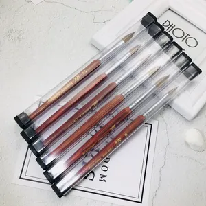 1Pcs 100% Kolinsky Sable Nail Art <b>Brush</b> Acrylic Liquid Powder Tool Wooden Handle Copper Tube for Professional Nail Technicians - Product Image 6