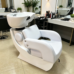 Lavacabezas clásico para barbería y salón de belleza con silla de champú - Product Image 2