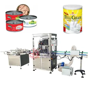 JB-FGJ Automatic Tin Can Vacuum Nitrogen Canning Sealing Machine Peixe/Leite Em Pó/Atum Can Seamer Coffee Can Seling Machine