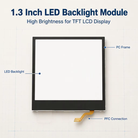 Module d'affichage LCD TFT OEM Mini LED avec rétroéclairage 1,3 pouce 7300 cd/m² pour équipement médical portable intelligent