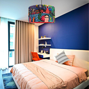 FRIDA KAHLO COLOR-IN CULTURE, paralume fatto a mano, lampada a sospensione - Product Image 2