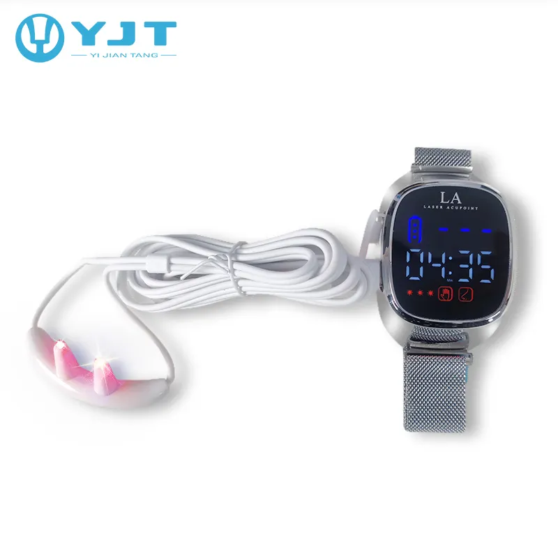 Low level laser therapy 650nm laser watch wrist watch new design heart rate functions reduce high blood pressure at home