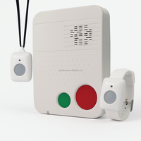 Pendentif portable d'alerte automatique de chute pour personnes âgées, appel d'urgence SOS, usage hospitalier, 4G LTE, appel d'aide à un bouton