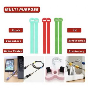 Offre Spéciale : Bande auto-agrippante en nylon écologique de 0,59 x 10,24 pouces, résistante à la chaleur, pour câbles inductifs, chaussures et sacs - Product Image 2