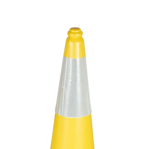 Produit phare : Poteau de signalisation routière jaune en PE de 75 cm pour la sécurité routière, les parkings et les chantiers - Product Image 2