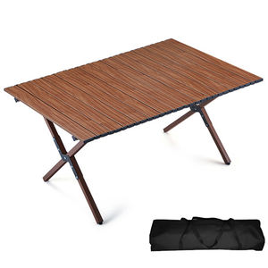Table omelette pliante d'extérieur avec <span class=keywords><strong>sac</strong></span> de transport Table de pique-nique d'extérieur pliante de camping enroulée - Product Image 2