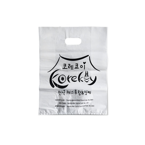 Bolsa de plástico HDPE ecológica de alta calidad con asa troquelada, bolsa de compras de bajo precio para promoción del fabricante turco - Product Image 5