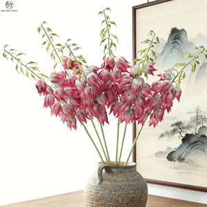 Fiori Artificiali di Alta Qualità, Campanelle in PU Finto da 98cm con Stelo Lungo, Effetto Realistico per Decorazioni Interne, Casa e Matrimoni - Product Image 1