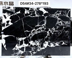 Dalle de marbre noir Napoléon poli, Breccia noir avec des veines blanches spectaculaires pour murs intérieurs de luxe, comptoirs et îlots - Product Image 3