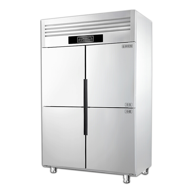 Lemari Es Berdiri Bebas Kualitas Tinggi Lemari Es dan Freezer Pendingin Berdiri atau Freezer Stainless Steel Freezer Tegak untuk Dapur