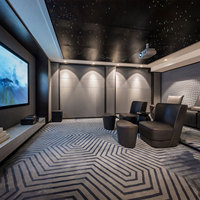 Tapis mural commercial en polyester fabriqué sur mesure, résistant au feu, jacquard de luxe, motif floral pour hôtels et maisons