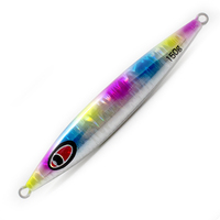 Leurre de pêche artificiel Slow Pitch Jig 150g/200g, Leurre de pêche japonais Glow Stripe, Leurre de pêche en plomb
