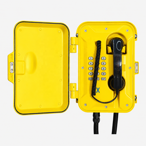 Station téléphonique de sécurité extérieure pour environnements dangereux (IP67) pour usines poussiéreuses, projets d'infrastructure électrique et de quais maritimes - Product Image 1