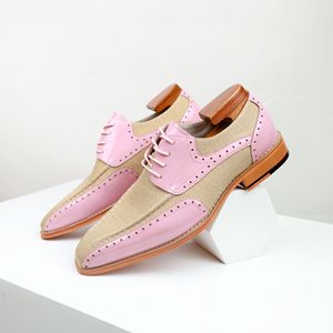Zapatos de Vestir Formales de Negocios para Hombre, Estilo Británico, de Alta Calidad, con Forro de Cuero Genuino, Bordados, Ligeros, para Oficina - Product Image 3