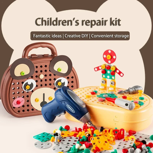 Giocattoli Montessori per Bambini da <span class=keywords><strong>3</strong></span> a 7 <span class=keywords><strong>Anni</strong></span>, Regalo di Compleanno, Giocattolo Trapano, <span class=keywords><strong>Giochi</strong></span> <span class=keywords><strong>Educativi</strong></span> per Bambini - Product Image 5